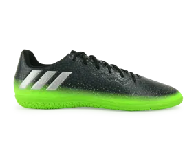 adidas Kids Messi 16.3 Indoor Soccer Shoes Dark Grey/Silver Metalic/Solar Green