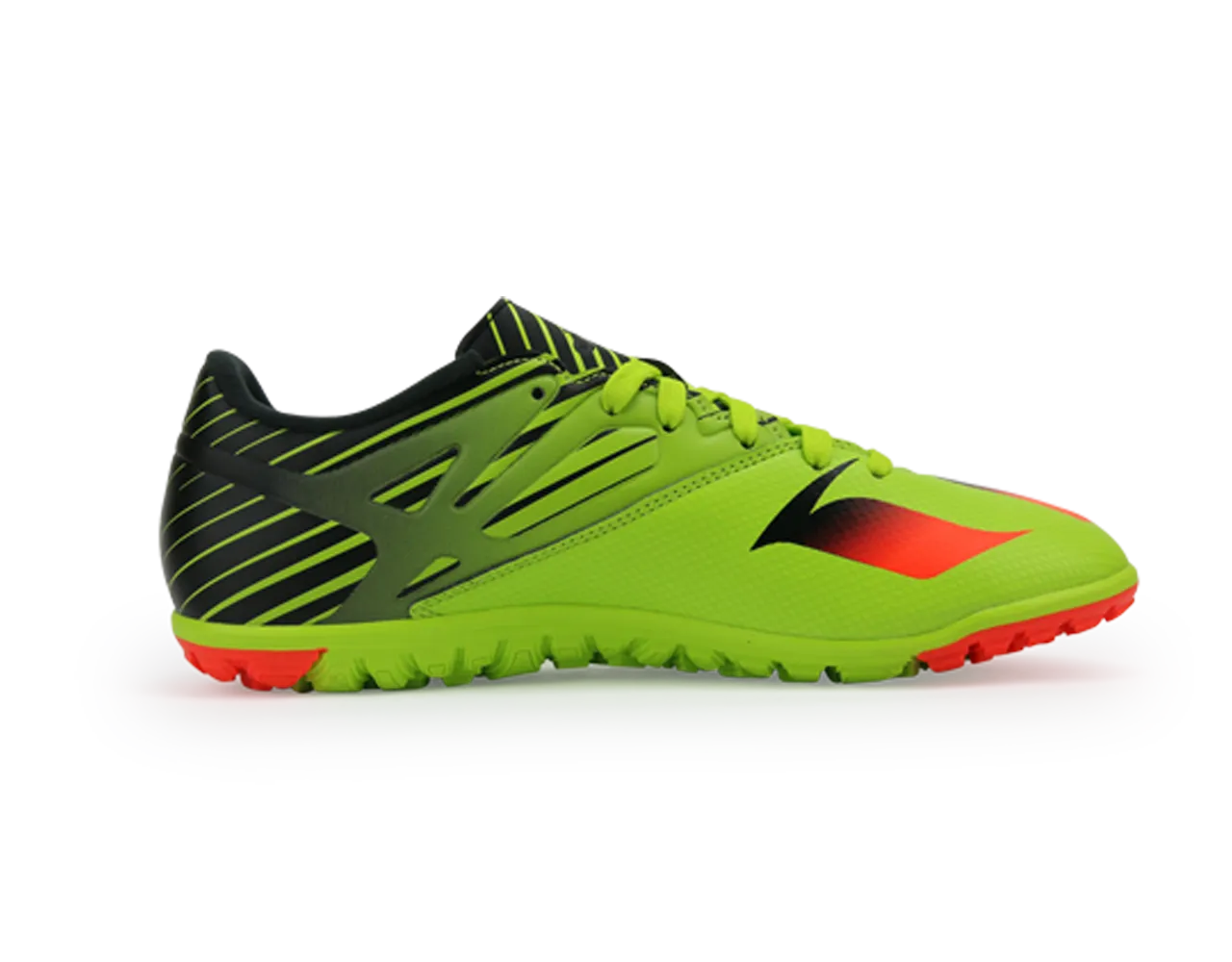 adidas Men's Messi 15.3 Turf Soccer Shoes Semi Solar Slime/Solar Red/Core Black