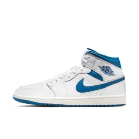 Air Jordan 1 Mid SE (White/Industrial Blue/Sail)