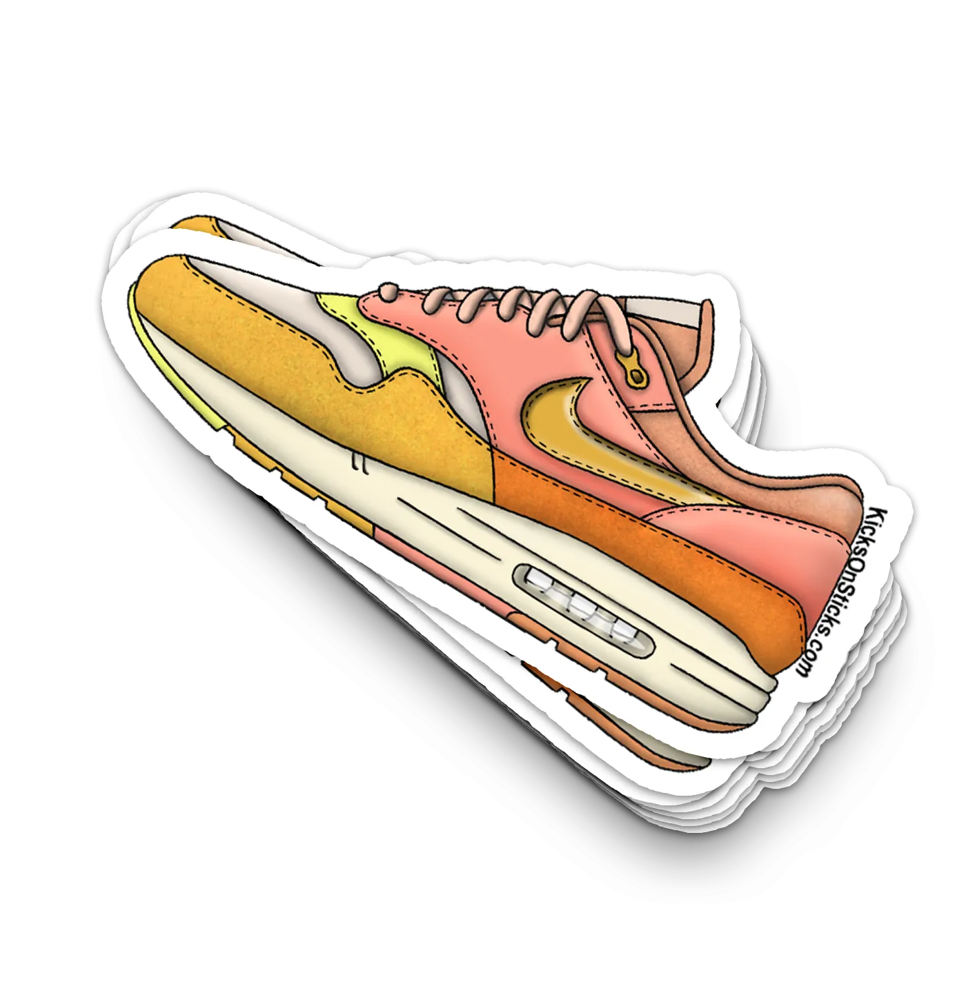 Air Max 1 "Puerto Rico Orange Frost" Sneaker Sticker