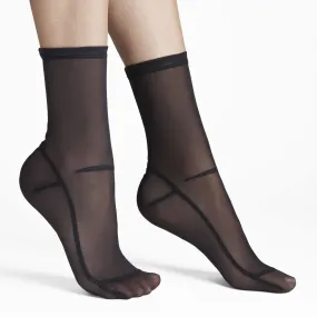 Black Mesh Socks by Darner