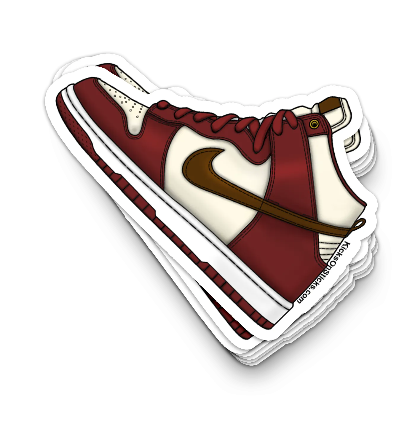 Dunk High "Lxx Cinnabar" Sneaker Sticker