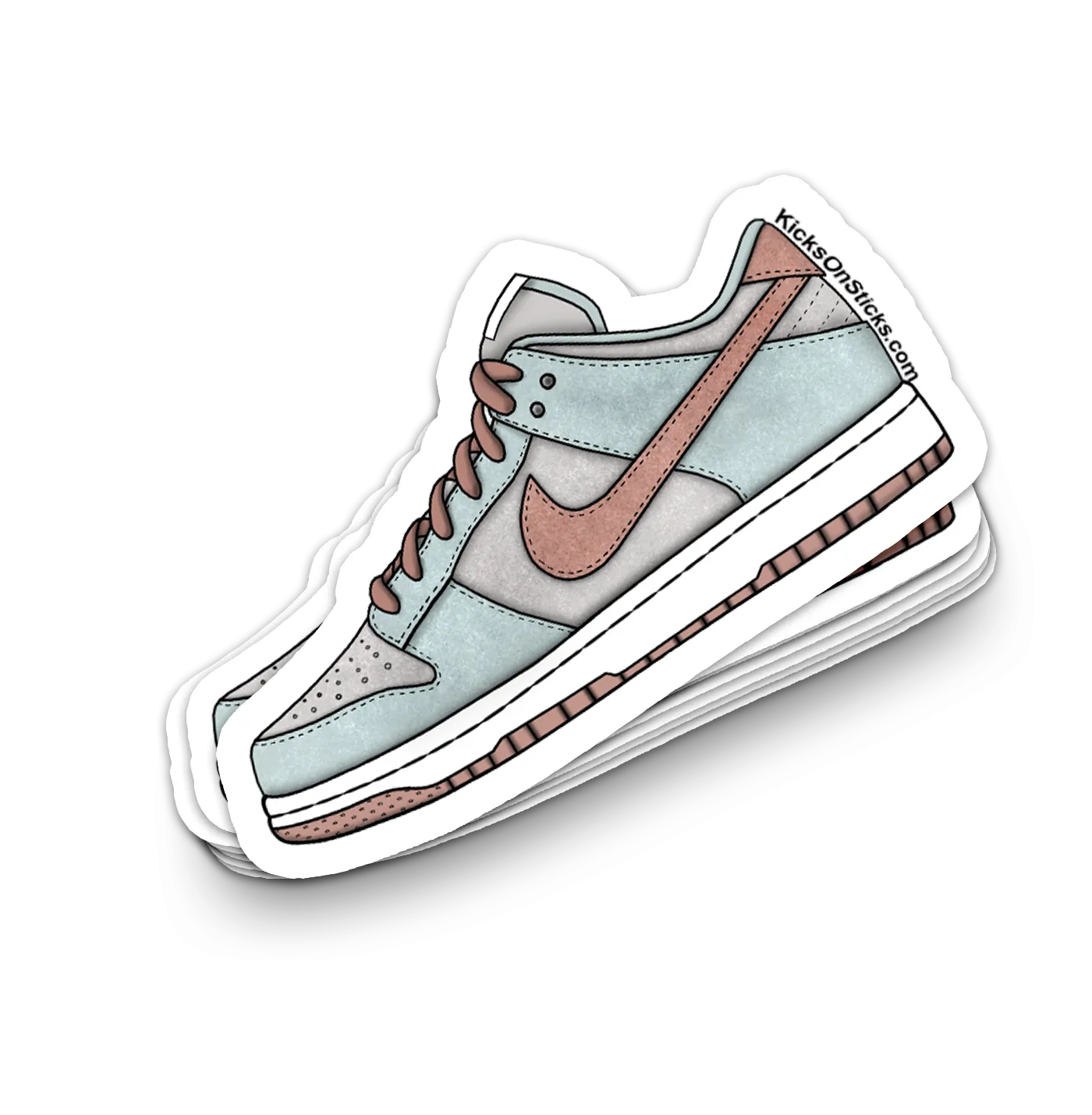 Dunk Low "Fossil Rose" Sneaker Sticker