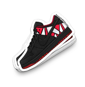 Dunk Low "Jordan Pack 8 Black" Sneaker Sticker