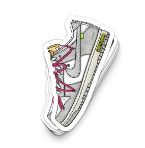 Dunk Low "Off-White Lot 17" Sneaker Sticker