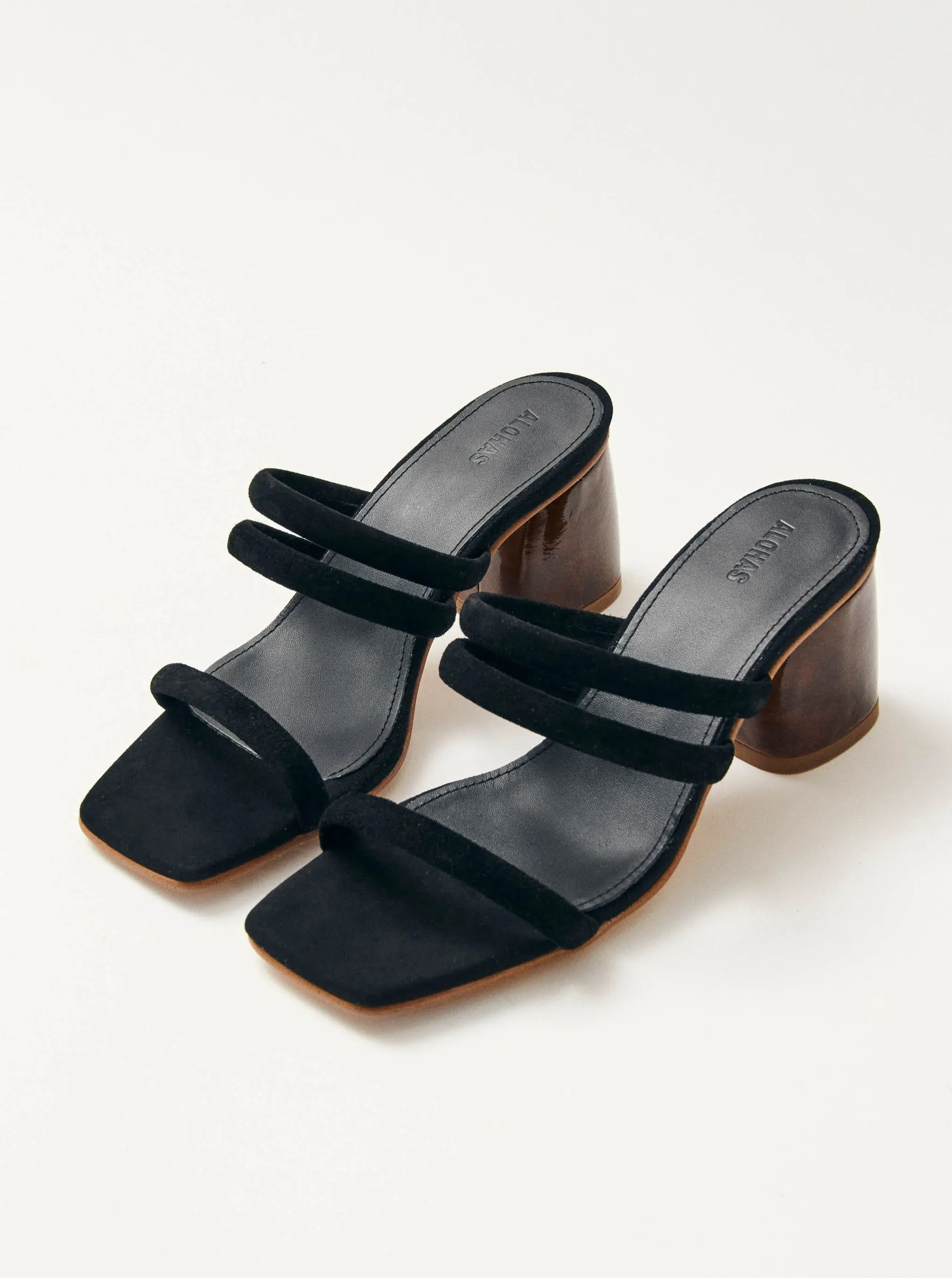 Indiana Black Leather Sandals