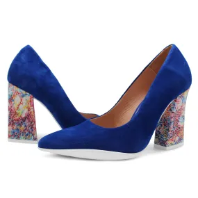 Pailette - Royal Blue High heel shoe