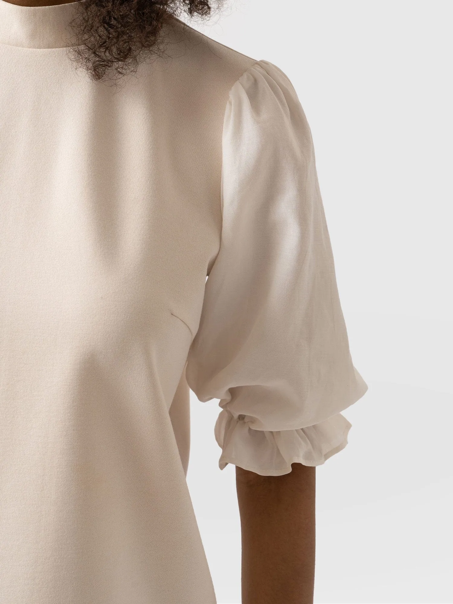 Penny Puff Sleeve Top - Cream