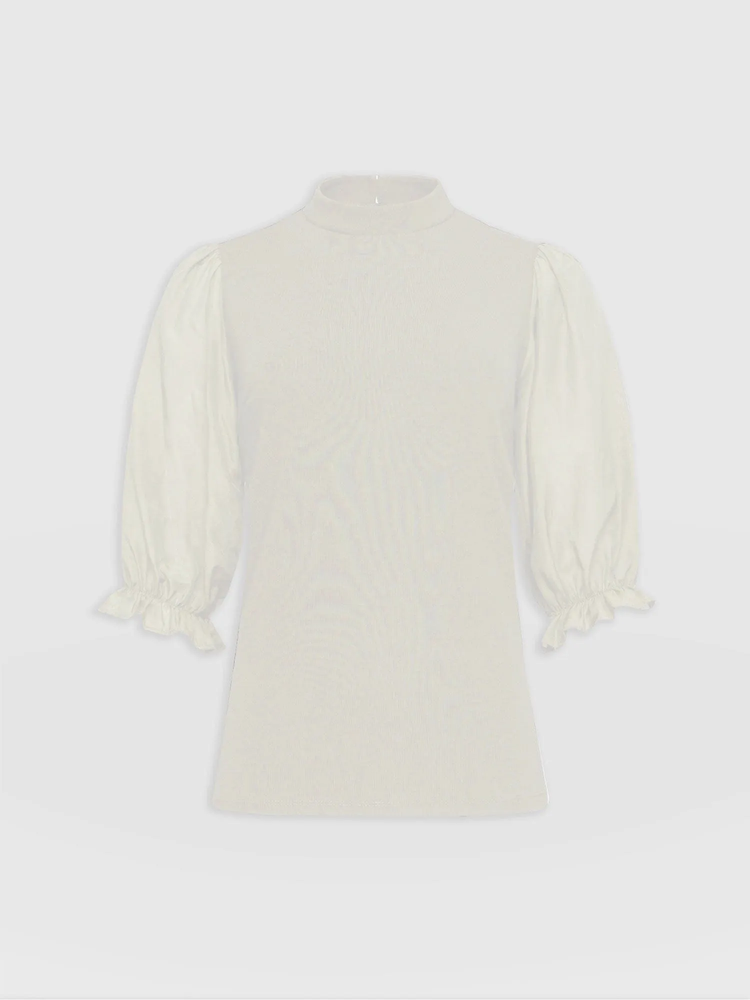 Penny Puff Sleeve Top - Cream