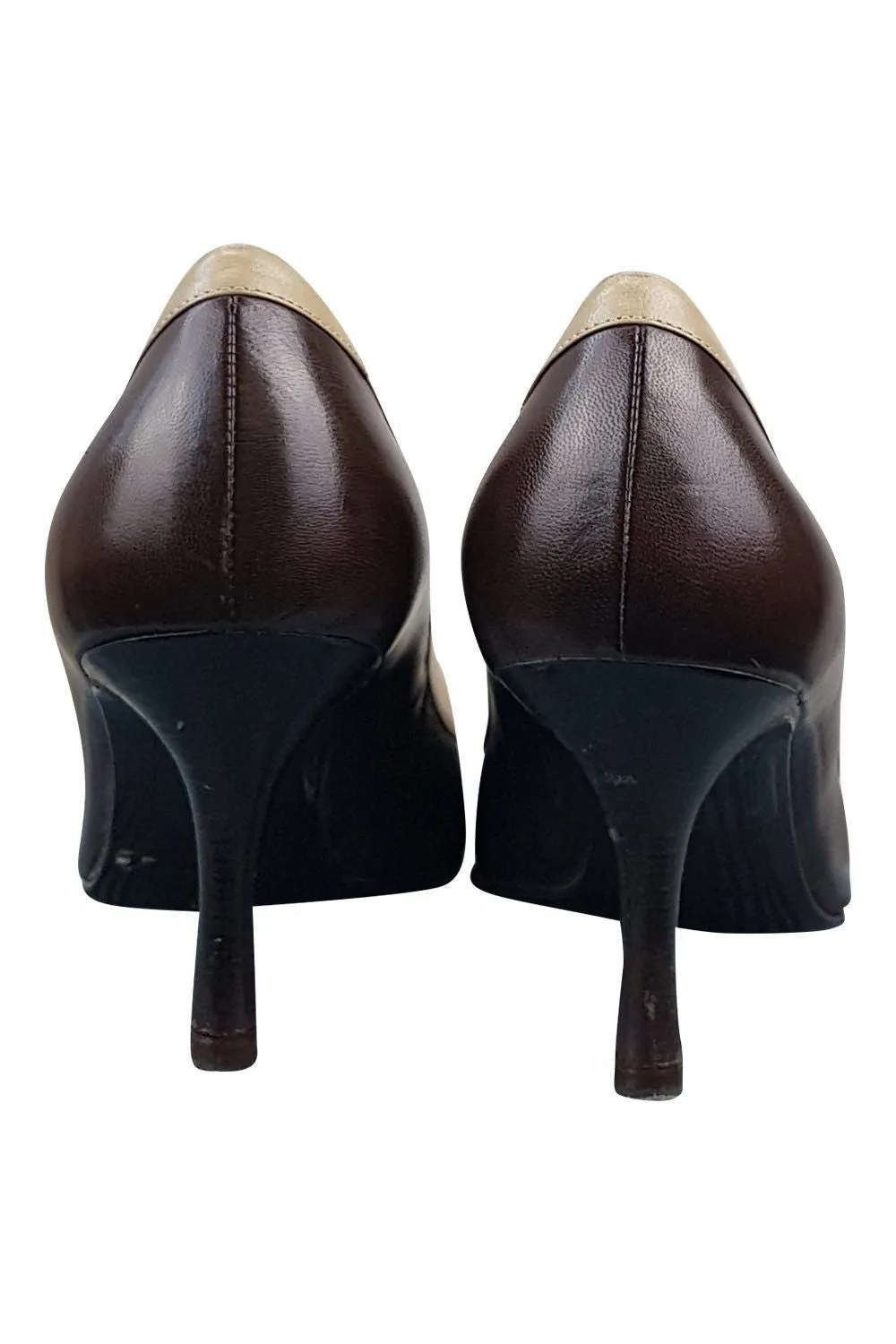 SERGIO ROSSI Vintage High Heel Pointed Toe Brown Pumps (EU 38 | UK 5)